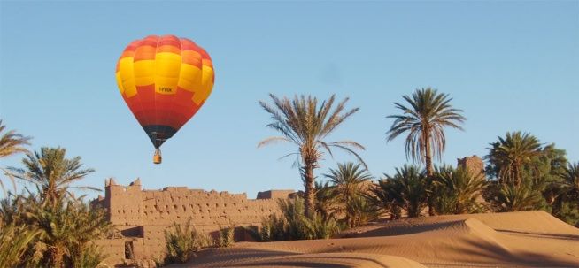 Ballon flight over Marrakech